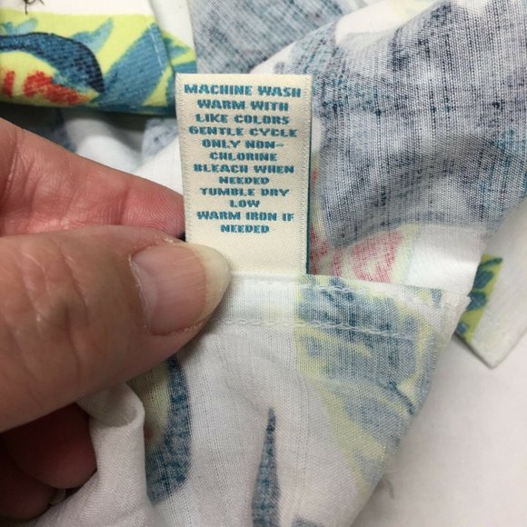 Caribbean Roundtree & Yorke Hawaiian Shirt Men's Size XL Tropical Drink NWT - Picture 8 of 12